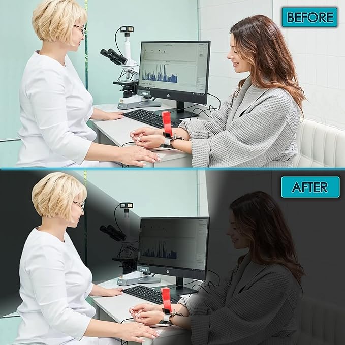 Privacy Screen Filter for 25 Inches Desktop Computer Monitor, Screen Protector size is 21.81 inch width x 12.28 inch height