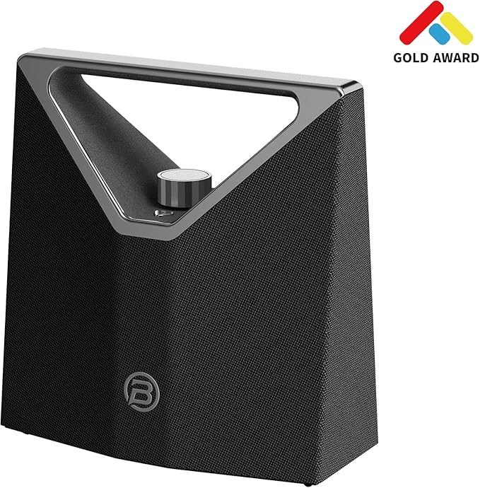 BUGANI Bluetooth Speaker Loud 80W,Waterproof Large Bluetooth Speaker Subwoofer Hi-Res Audio, 12H Playtime Party Outdoor Speakers for Camping,Beach, Gray