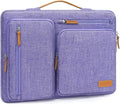 MOSISO 360 Protective Laptop Case 16 inch, 15-15.6 inch Laptop Sleeve Compatible with MacBook Pro 16, HP, Acer, Dell, Lenovo, ASUS, Side Open Carrying Case with 4 Zipper Pockets&Handle, Purple
