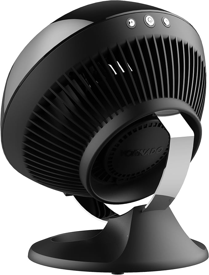 Vornado 560 Whole Room Air Circulator, Medium Floor 4 Speeds, Adjustable Tilt, Easy to Clean, Quiet Fan for Home, Office, Bedroom, Black