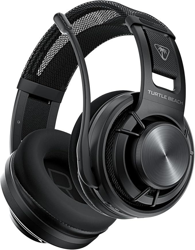 Turtle Beach Atlas Air Wireless Open Back PC Gaming Headset - PC, PS5, PS4, Mobile - 24-bit High-Fidelity Audio, Broadcast Grade Mic, Bluetooth, Floating Earcup, Memory Foam Cushions, 50-Hr Battery