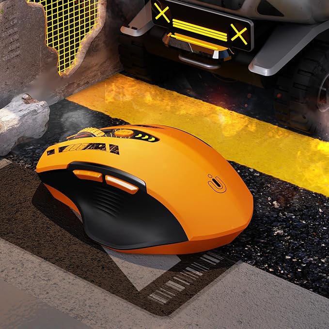 Bluetooth Mouse,Tri-Mode (BT 5.0/4.0+2.4G Hz),Visible Battery Level,Rechargeable Ergonomic Wireless Mouse with 4 Adjustable DPI Levels for Laptop and PC