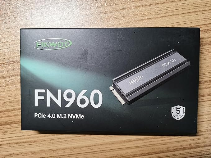 FN960 1TB M.2 2280 PCIe Gen4 x4 NVMe 1.4 Internal Solid State Drive with Heatsink - Speeds up to 5,000MB/s, Dynamic SLC Cache, Internal SSD