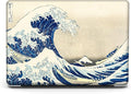Compatible with MacBook Pro 13 inch Art Case Skin, 2022, 2021, 2020-2016 Release A2289/A2251/A2338 M1 Pattern Gray Hard Shell with Keyboard Cover & Screen Protector (The Great Wave by Hokusai)