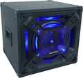 Rockville BASS Blaster 10 750W Powered 10" Home Theater Subwoofer Sub, LED Lighting, RCA Inputs/Outputs, Variable Crossover, for Home Theater and Studio Audio