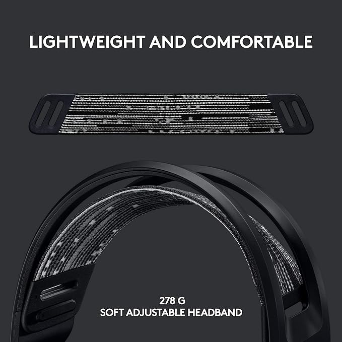 Logitech G733 Lightspeed Wireless Gaming Headset + Litra Beam LX Premium Dual-Sided RGB LED Streaming Key Light - Black
