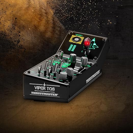 Thrustmaster Viper Panel: Backlit Control Panel, For Use with Viper TQS or Standalone, 43 Metal Action Buttons, Jettison, Trim, Landing Gear, Licensed by the U.S. Air Force (Compatible with PC)