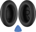 Replacement Ear Pads for Bose QuietComfort 35 (QC35) & Quiet Comfort 35 II (QC 35 ii) Headphones, EarPads Cushions with Noise Isolation Memory Foam, Softer Protein Leather, Added Thickness