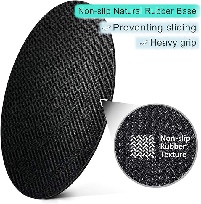 ITNRSIIET Round Mouse Pad with Stitched Edge Premium-Textured Waterproof Non-Slip Rubber Base Desktop Protection Mat Diameter 8.7 inches, Ink and Wash Marble