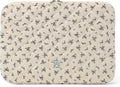 Puffy Laptop Sleeve 13-15.6 Inch Cute Quilted Laptop Protective Case Padded Floral Computer Sleeve for MacBook (A-Black, 13 Inch)