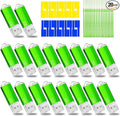 1GB USB Flash Drive 20 Pack Nicepicten Bulk USB 2.0 Thumb Drives 20Pack Metal Jump Zip Drive Memory Stick Pendrive Memoria USB 1 GB with 20PCS Lanyard Label - Green 20 X 1GB Flash Drives Bulk