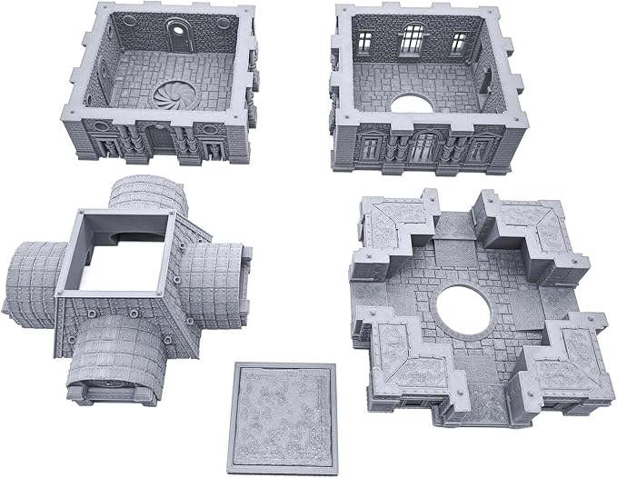 Barrel Riders Barracks by Printable Scenery, 3D Printed Tabletop RPG Scenery and Wargame Terrain 28mm Miniatures