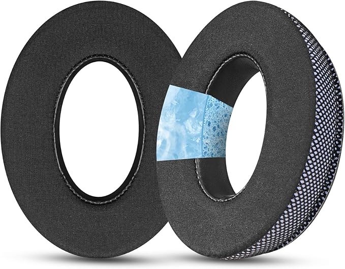 Ice Gel Headphones Replacement Ear Pads for Bose qc45 Replacement Ear Pads - qc35&qc35 ii Replacement Ear pads/qc25 Replacement Ear Pads - Black/Purple