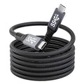 10FT USB-C 3.1 Gen 2 Cable 10Gbps Data Transfer, 60Hz Video Output, 4K Display,100W(5A),USB C Video Monitor Cable 100W PD Fast Charging Compatible with Thunderbolt3 MacBook iPhone 15 iPad