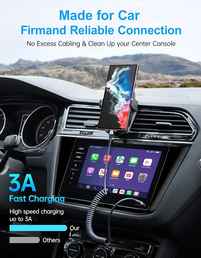 USB C Cable Fast Charging, 2Pack 3ft Coiled USB A to Type C Charge Cord for Car, USB-C Charging Cable Compatible with iPhone 16/15/Samsung Galaxy S20 S10 S9 S8 Plus Note 10 9 8 and More USB C Devices