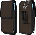 Phone Holster for Belt with Metal Clip and Magnetic Closure Compatible with iPhone 16/15/14/13/12 Pro and Non-Pro, Galaxy S25 S24 S23 S22 for Everyday Protection, M-Coffee