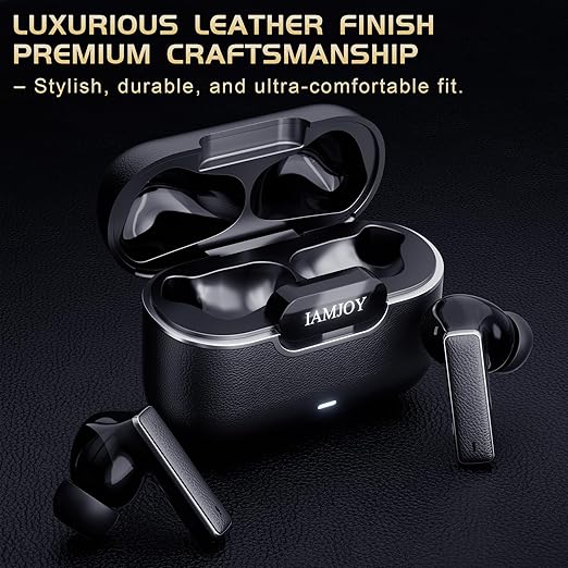 IAMJOY Gaming Earbuds, 20ms Low Latency, Active Noise Cancelling with 6 Mic, 2.4GHz & Bluetooth, 35 Play Time, Wireless Earbuds Compatible with Meta Quest 3/2, PS5/4, Steam Deck, VR, Switch, PC