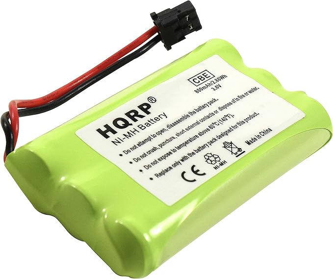 HQRP 10-Pack Cordless Phone Battery Compatible with Uniden PowerMax 5.8GHz 30878864022, Powermax 2.4 GHz, GE TL26402, GP 80AAALH3BMX, 80AAALH3BMZ Replacement