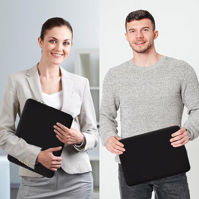 RAINYEAR 13 Inch Laptop Sleeve Compatible with 13.3" MacBook Air/Pro M1 M2 M3 M4 A3240 A3113 A2681 A2337 A1932 A2179 A2338 A1706 A1708 Carrying Bag Protective Cover Soft Case (Black, Upgraded Version)