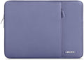 MOSISO Laptop Case 13.3 inch, 13-13.3 inch Laptop Sleeve Compatible with MacBook Air/Pro 13 / Pro 14, HP Dell ASUS Lenovo Notebook, Polyester Vertical Computer Sleeve Bag with Pocket, Lavender Gray