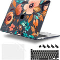for MacBook Pro 16 inch Case 2019 2020 Release Model A2141, Plastic Hard Shell Cover with Keyboard Cover for MacBook Pro 16 inch with Touch Bar & Touch ID, Florals Pattern