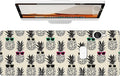 Pop Art Pineapple Gaming Mouse Pad, Large Office Desk Mat, Anti-Slip Rubber Base Mousepad for Computer Laptop Keyboard, Smooth Desk Pad for Home Office Gamer Work Accessories 31.5" x 11.8"