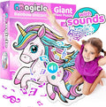 Rainbow Unicorn Giant Floor Puzzle with Sounds, 35 Piece Extra Thick Puzzles, Unicorn Toys for Girls Age 4-6, Floor Puzzles for Kids Ages 3-5 and 6 Year Old Gifts