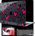 MEEgoodo Case for MacBook Pro 13 inch Case 2022 2021 2020 New A2338 M2/M1 A2251 A2289, Laptop Hard Shell with Keyboard & Camera Cover Compatible with 13 inch MacBook Pro, Handwritten Heart