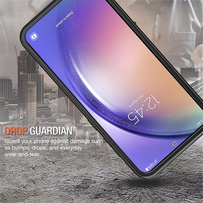 Battery Case for Galaxy A54,Enhanced [12000mAh]Ultra Thin Portable Protective Qi Wireless Charging Case Compatible with Galaxy A54 (6.4inch) Rechargeable Extended Battery Charger Case (Black)