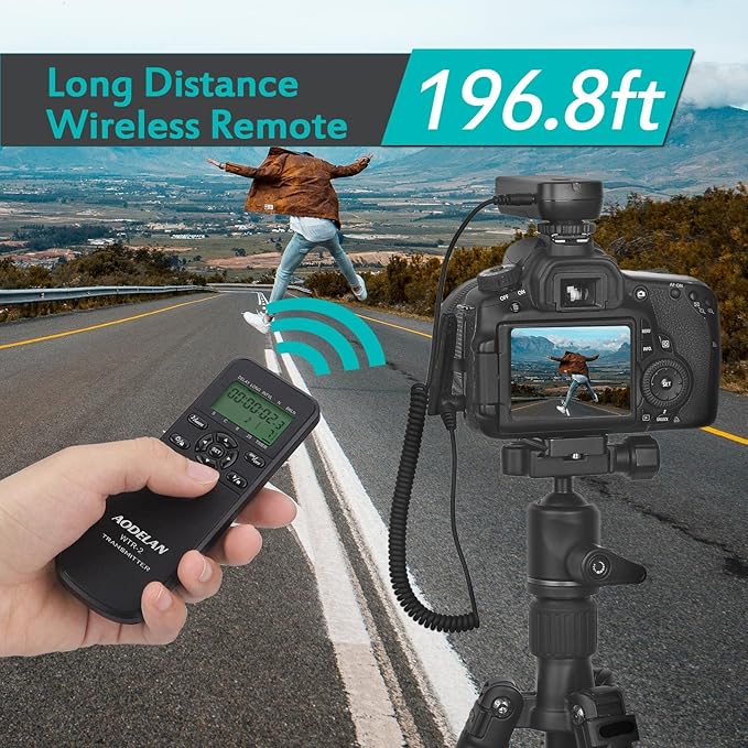 Compatible with Canon Wireless Shutter Remote - Intervalometer and Timer (EOS R5, 10D, 6D, 1D, 1Ds, 1D Mark IV, 1D Mark II)