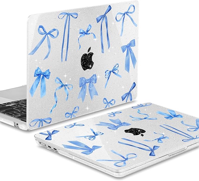 May Chen for MacBook Air 13.6 inch Case A3240 M4 A3113 M3 A2681 M2 with Retina Dispaly, 2025 2024 2023 2022 Release, Plastic Hard Shell Case with Screen Protector & Keyboard Cover, Watercolor Bows