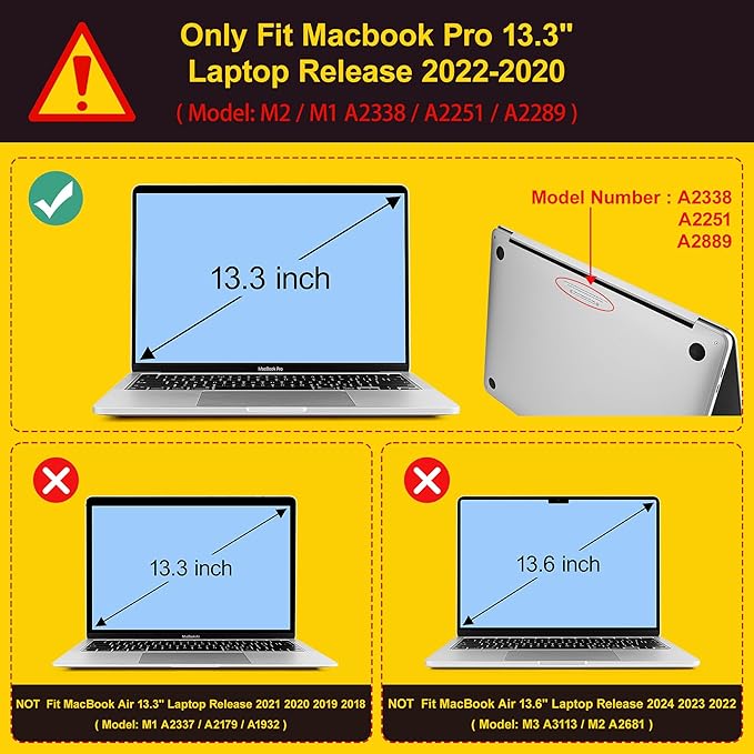 May Chen Compatible with MacBook Pro 13 inch Case 2022 2021 2020 Release Models A2338 M2 M1 A2251 A2289, Plastic Hard Shell Case + Keyboard Cover for MacBook Pro 13" with Touch Bar, Cherry Blossom