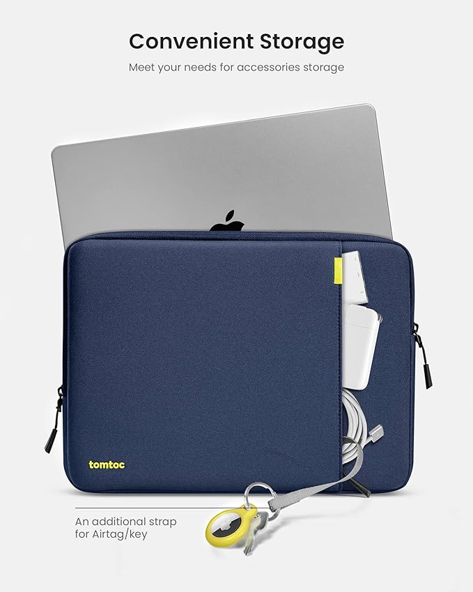 tomtoc 360° Protective Laptop Sleeve for 15.6 Inch Acer Aspire 1/3/5/7, Chromebook, Lenovo IdeaPad L3, HP Pavilion/Envy, ASUS Chromebook/VivoBook, Water-Resistant Notebook Accessory Bag Case