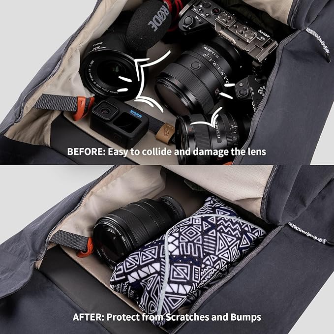 PGYTECH Protective Wrap, Anti-scratch Lens Wrap, Lens Protector, Magic Self-Adhesive Cloth Protective Wrapper for DSLR/Camera/Phone/Accessories