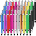 40 Pack Stylus Pen,High Precision and Sensitivity Stylus for Everyday Writing/Drawing,Universal Stylus Compatible with All Touch Screens,10 Colors