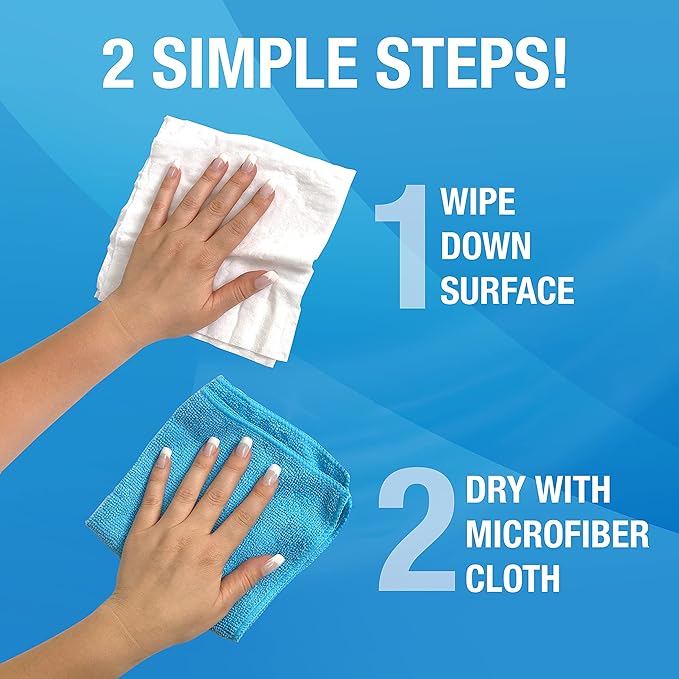 MiracleWipes for Electronics Cleaning - Screen Wipes Designed for TV, Phones, Monitors and More - Includes Microfiber Towel - (60 Count)