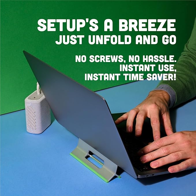 Steepy Adjustable Laptop Stand - 3 Height Computer Stand for Desk - Portable Laptop Riser