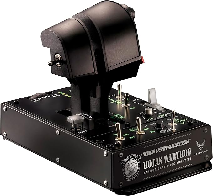 Thrustmaster HOTAS Warthog Dual Throttles for Flight Simulation, Official Replica of the U.S Air Force A-10C Aircraft (Compatible with PC)