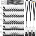 Aoriher 50 Pack USB 2.0 Flash Drives Bulk, Portable USB Thumb Drives with Lanyards, Swivel Flash Drives Thumb Drives for Office School Data Storage (256MB)