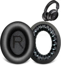 Replacement Ear Pads for Bose QC45/35/25/15/QC2/Ae2/Ae2W/Sound Link/Sound True Headphones,Softer Leather,Noise Isolation Memory Foam,Added Thickness,Durability,Quiet Comfort (Black, a Pair)