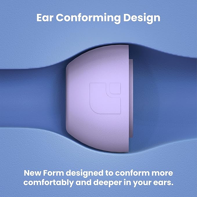 Foam Masters Ultra-Premium Memory Foam Ear Tips for AirPods Pro 1st & 2nd Gen | 3 Pairs | Black Magic Ver 6.0 | Secure | Comfort | Better Noise Cancel | Replacement Buds – Lilac Purple, Small