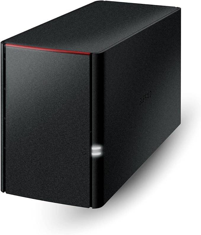 BUFFALO LinkStation 220 12TB 2-Bay NAS Network Attached Storage with HDD Hard Drives Included NAS Storage That Works as Home Cloud or Network Storage Device for Home