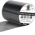Wohohoho Window Screen Repair Tape, 3 in X 40 FT (480IN) Black Screen Patch Repair Kit, 3-Layer Strong Adhesive Invisible Screen Tape Mesh Repair for Windows, Doors Garage Mosquito Net Magnetic Screen