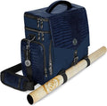 ENHANCE Travel Bag for DND Collector's Edition, Bag Compatible with Dungeons and Dragons, Battle Mat Holder, Dice Pockets and Accessories, Carry 4-8 Books (Blue Dragon)