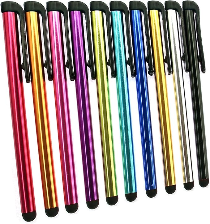 INNOLIFE Metal Stylus Touch Screen Pen Compatible with Apple iPhone 4 4S 5 5S 5C 6 6 Plus iPad Galaxy Tablet Smartphone PDA (100)