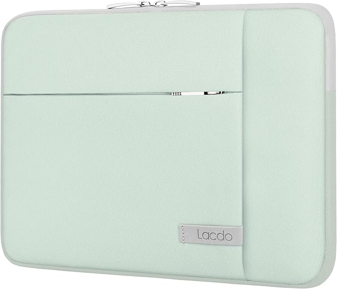 Lacdo 15-15.6 Inch Laptop Sleeve Case for Acer HP Lenovo Dell ASUS Laptop, Acer Aspire 15, HP Pavilion/Envy 15, Dell Inspiron/Latitude 15, Lenovo IdeaPad 15, ASUS ZenBook 15 Computer Bag, Green
