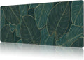 Mouse Pad Large Monstera Line Art Non-Slip Gaming Desk Mat with Stitched Edge Laptop Keyboard Desk Pad for Work Home Gaming (35.4 x 15.7 Inches)