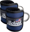 Schiek Sports 1707 Ankle Cuffs - Ideal for Glute Kickbacks and Cable Machine Workouts - Durable and Built To Last