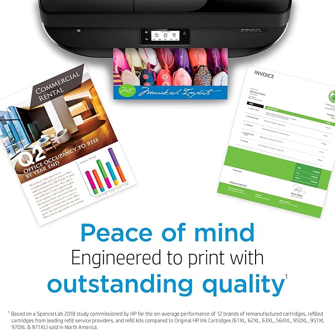 HP 936 Black, Cyan, Magenta, Yellow Ink Cartridges Printers (4-Pack) | Works with OfficeJet 9120, OfficeJet Pro 9110, 9120, 9130, Wide Format 9730 | Eligible for Instant Ink | 6C3Z5LN