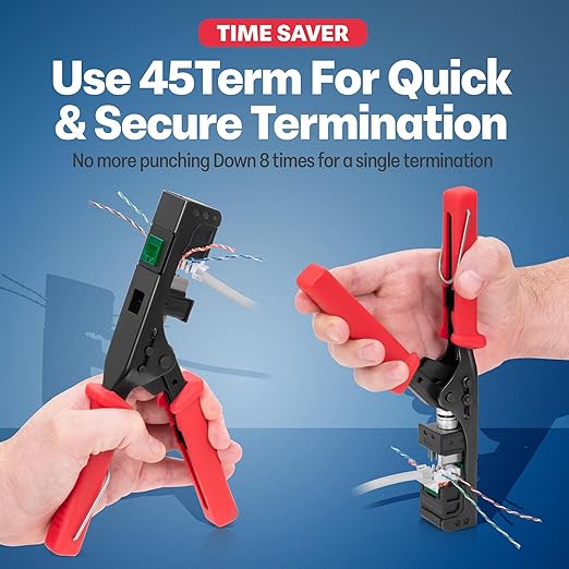 Everest 45° Angled RJ45 Cat5e Keystone Jacks 10-Pack in Green - Slim Profile Female RJ45 Connectors - Cat 5e Keystone Jack - Compatible with 45° Angled Speed Termination Tool - 45Term (B0BL3GS7ZY)